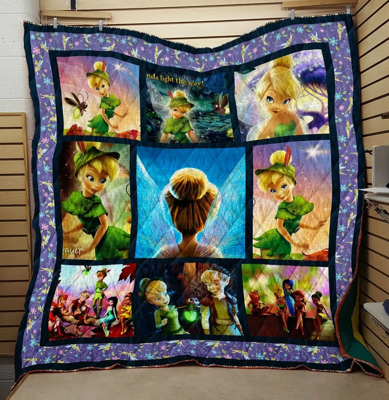 Tinker Bell n Friends Quilt V1 Quilt and Home Decor