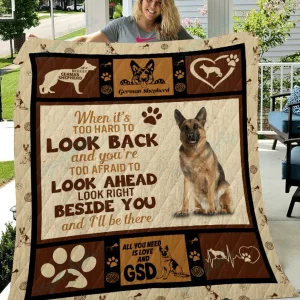 Tlab German Shepherd Quilt Blanket Ver 4 and Home Decor