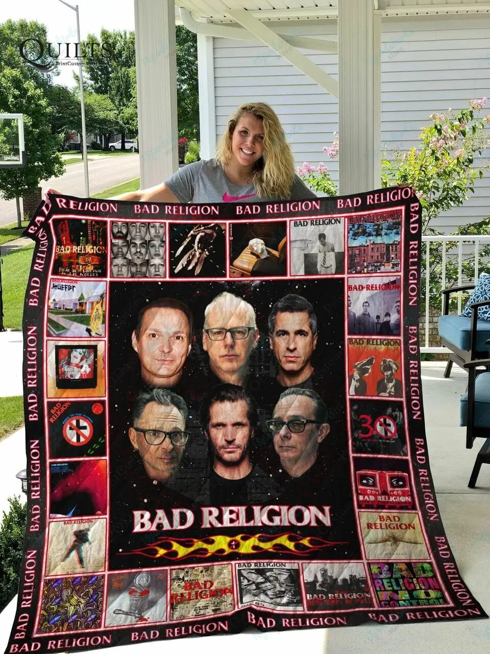 Tlmus Bad Religion Quilt Blanket and Home Decor