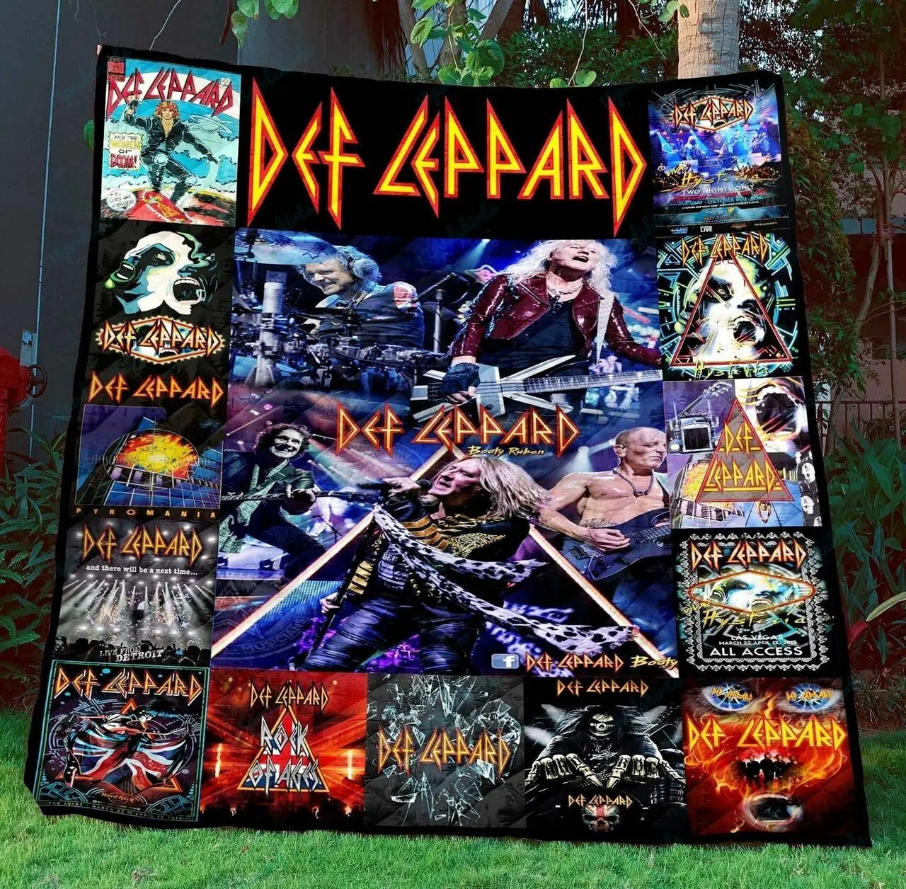 Tlmus Def Leppard Quilt Blanket Ver 7 and Home Decor