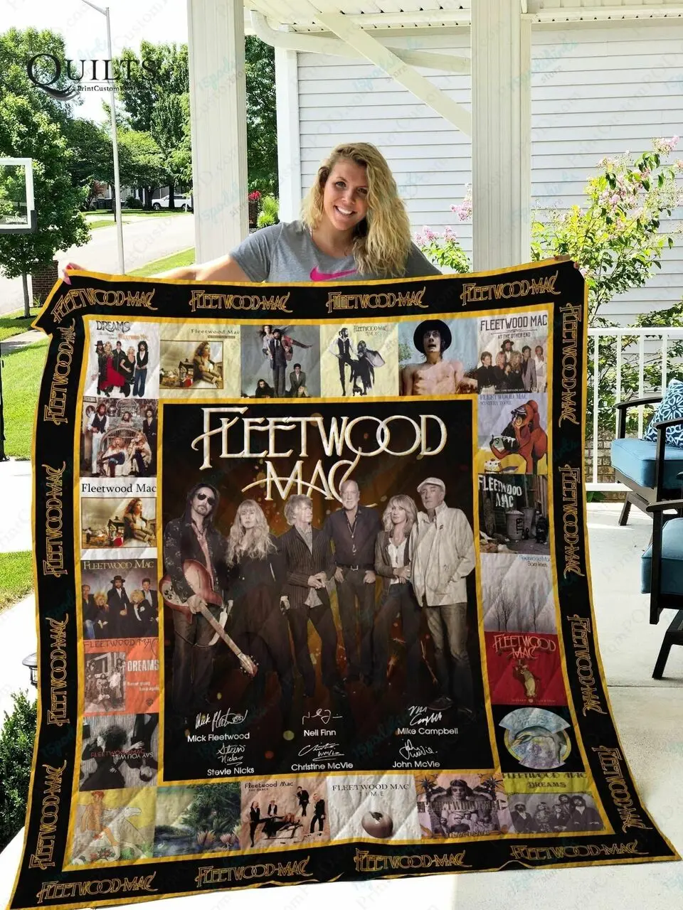 Tlmus Fleetwood Mac Quilt Blanket and Home Decor