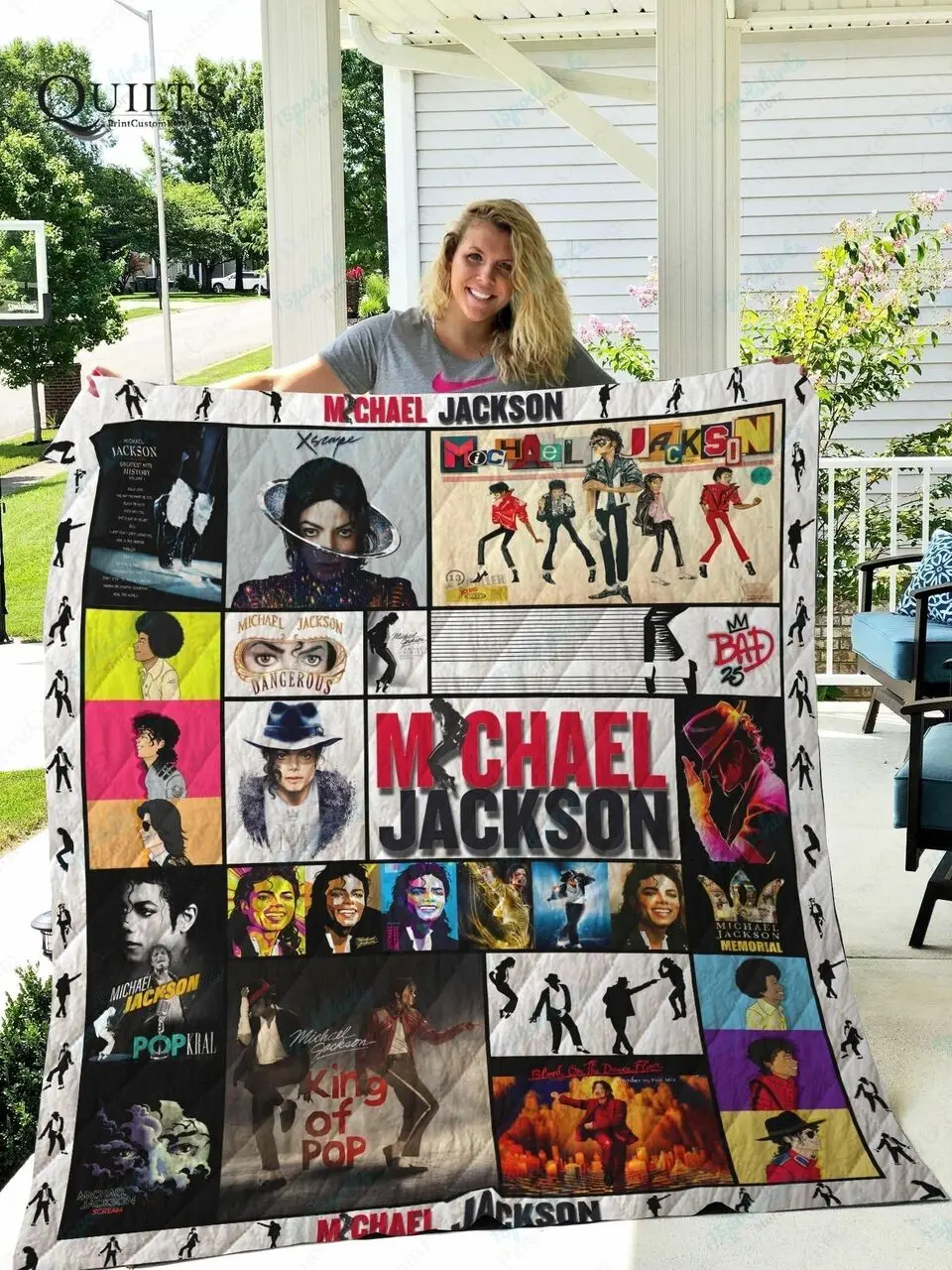 Tlmus Michael Jackson Quilt Blanket Ver 2 and Home Decor