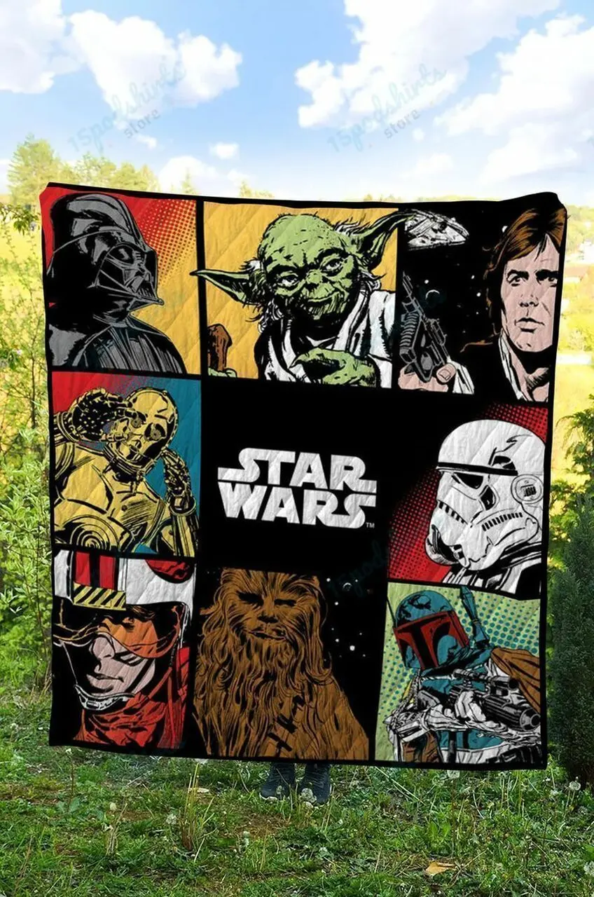 Tlmus Star Wars Quilt Blanket Ver 36 and Home Decor