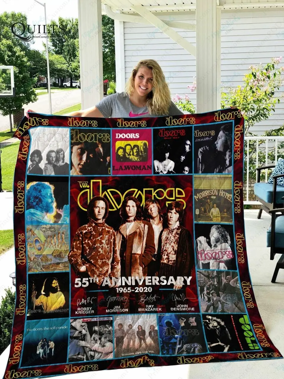 Tlmus The Doors Quilt Blanket and Home Decor