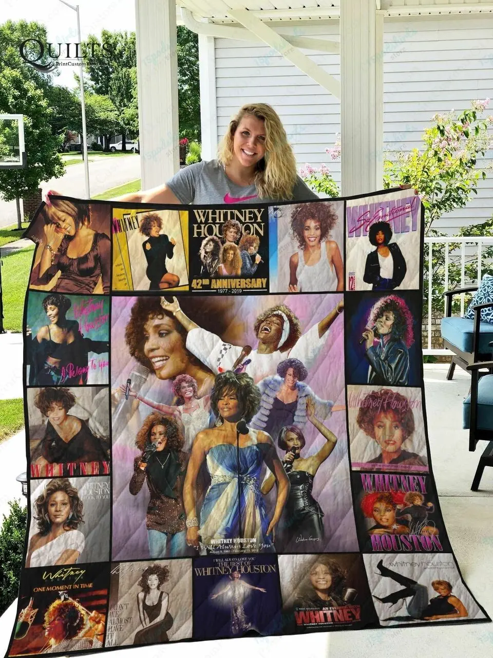 Tlmus Whitney_Houston Quilt Blanket and Home Decor