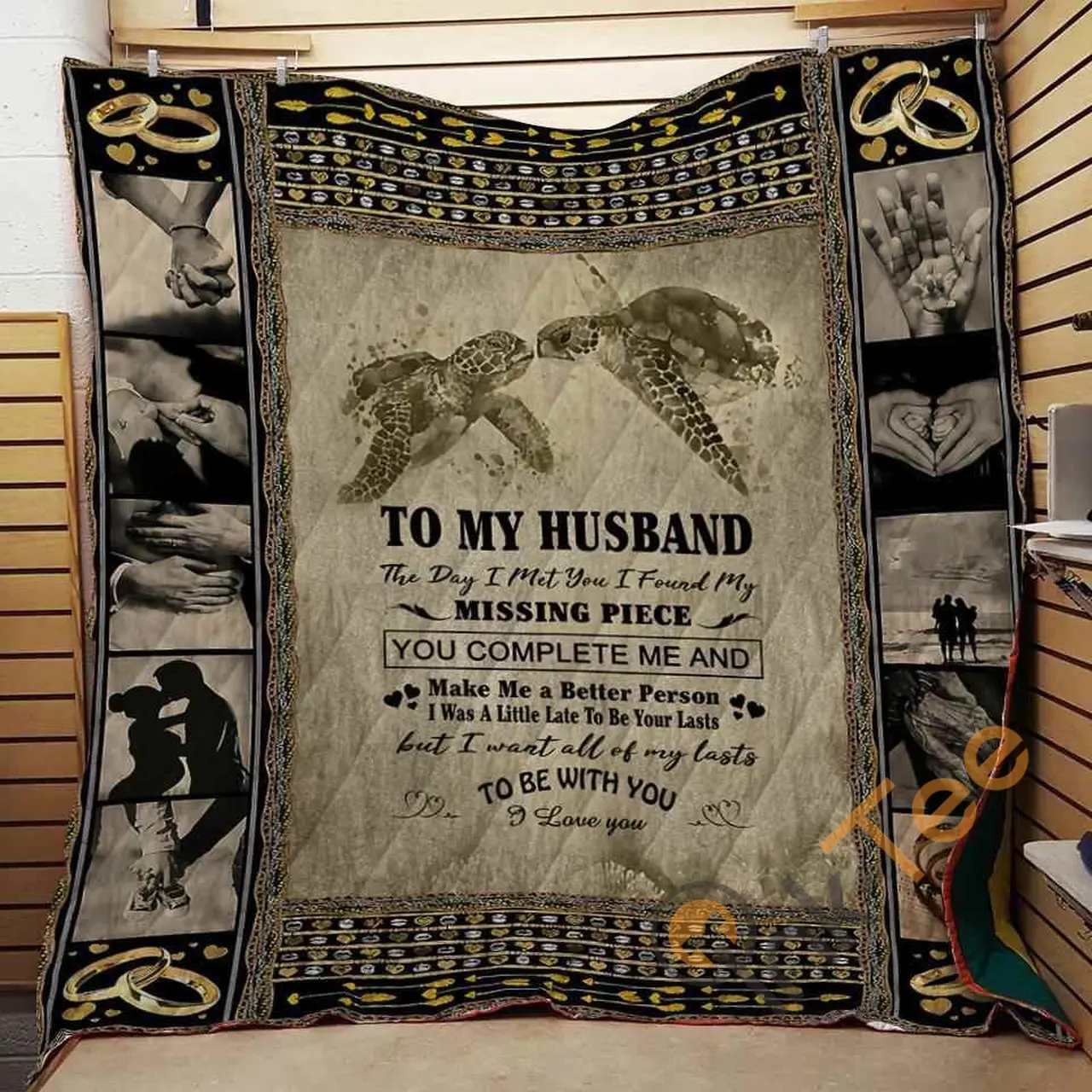 TO MY HUSBAND – MISSING PIECE Blanket TH0907 Quilt and Home Decor