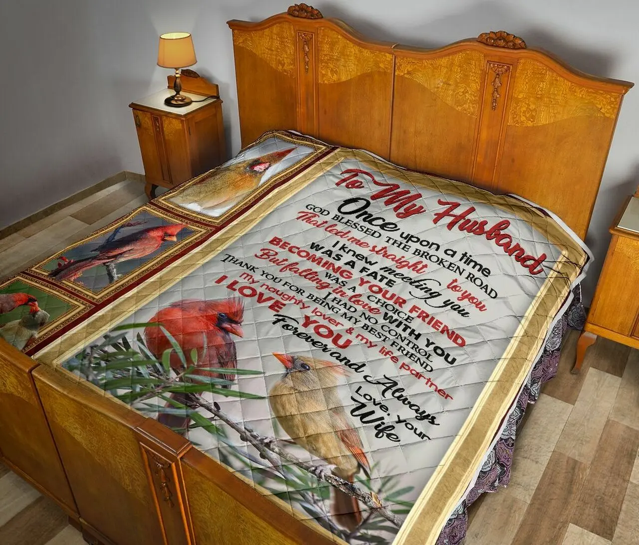 To My Husband Quilt Blanket Dhc02011368Dd and Home Decor