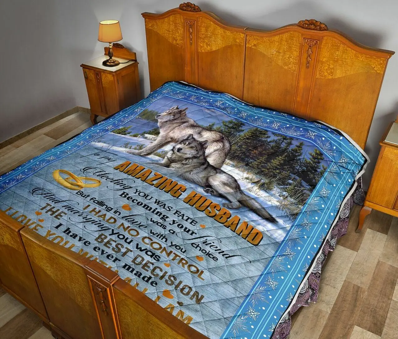 To My Husband Quilt Blanket Dhc02011677Dd and Home Decor