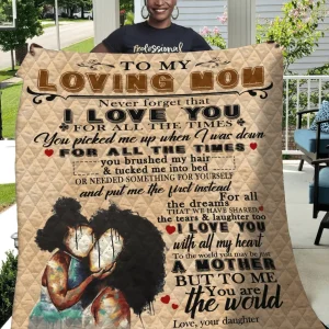 To My Mom Quilt and Home Decor