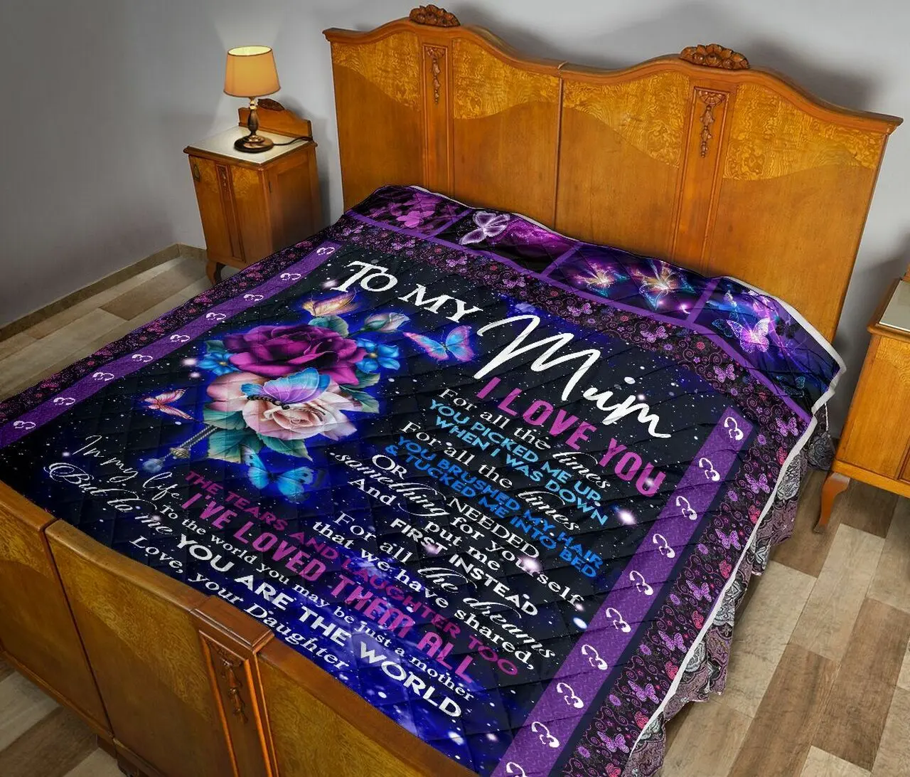 To My Mum Quilt Blanket Dhc02011361Dd and Home Decor