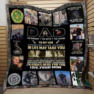 To my son Customized Quilt Blanket and Home Decor