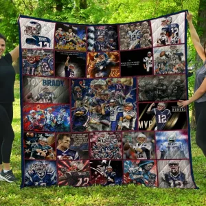 Tom Brady Nep Quilt Blanket 02 and Home Decor