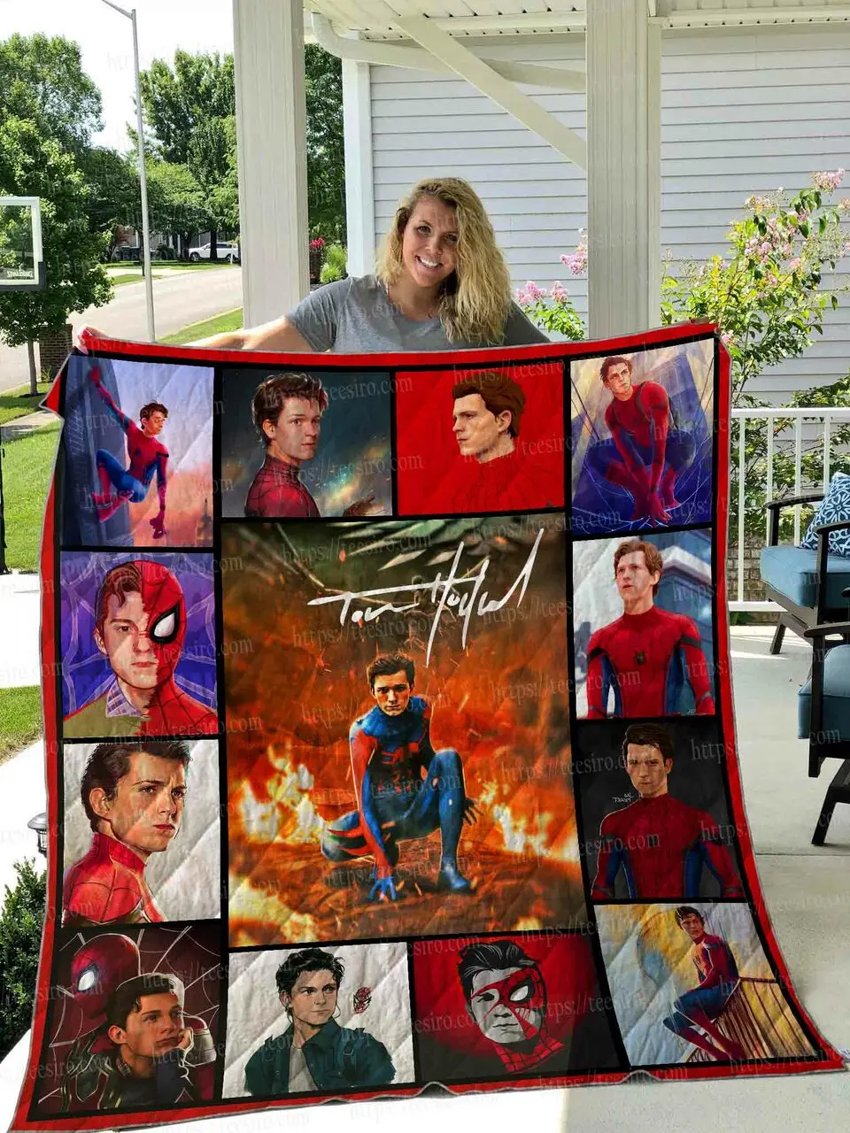 Tom Holland – Spider Man Quilt Blanket 01 and Home Decor