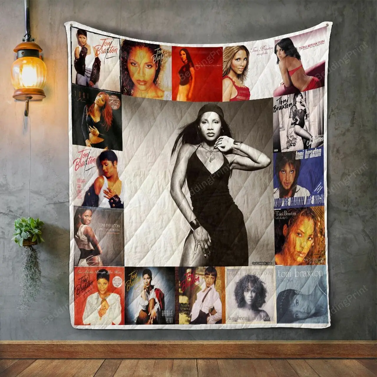 Toni Braxton Album Covers Quilt Blanket and Home Decor
