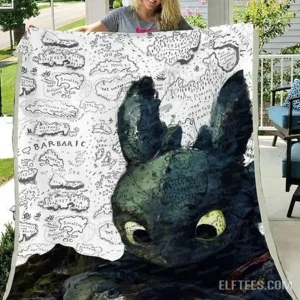 Toothless Blanket Quilt and Home Decor