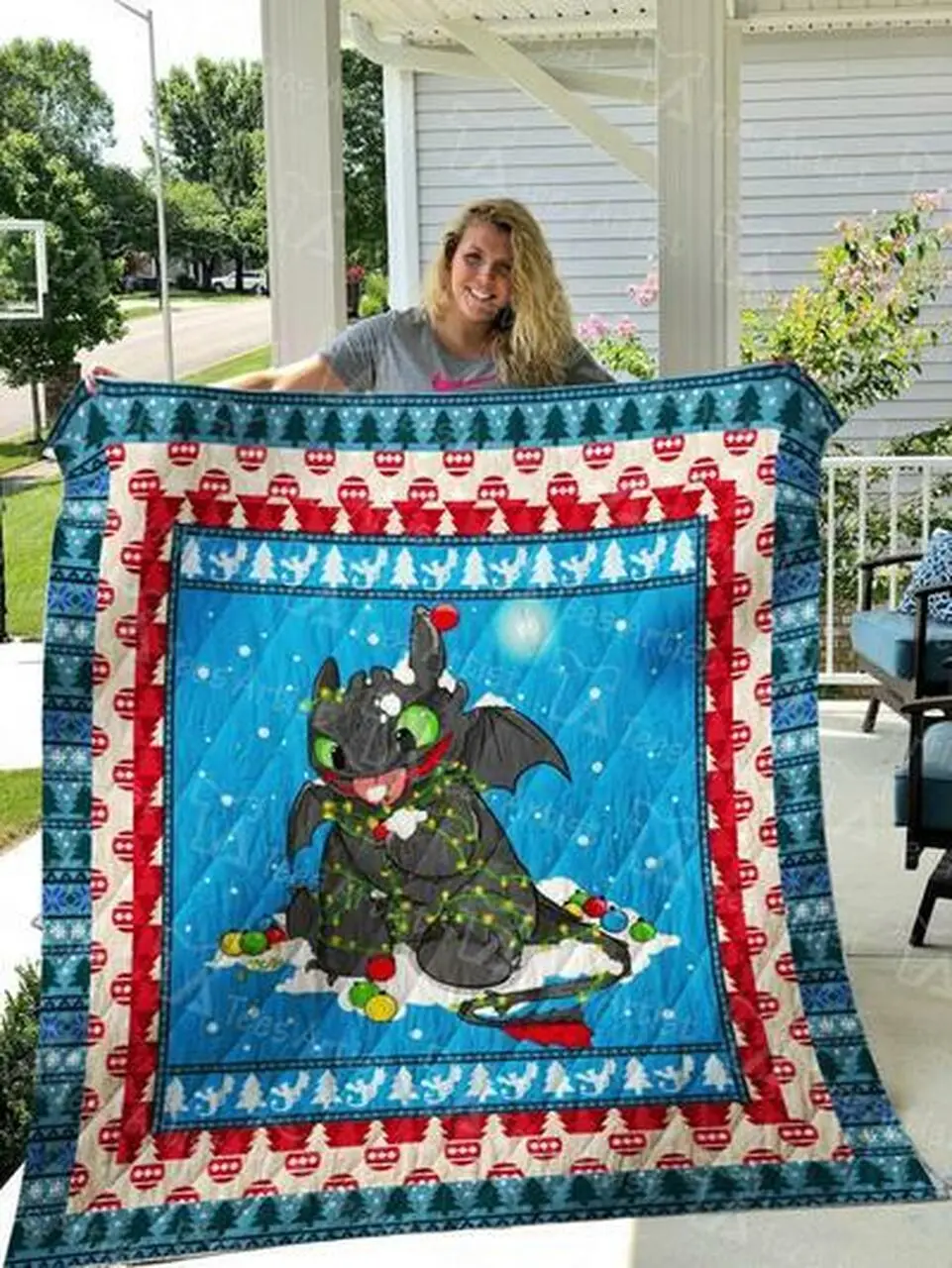 Toothless Quilt Blanket 01273 Quilt and Home Decor