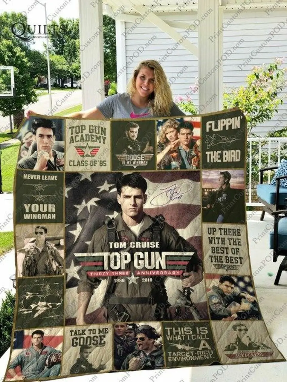 Top Gun: Maverick Quilt Blanket and Home Decor