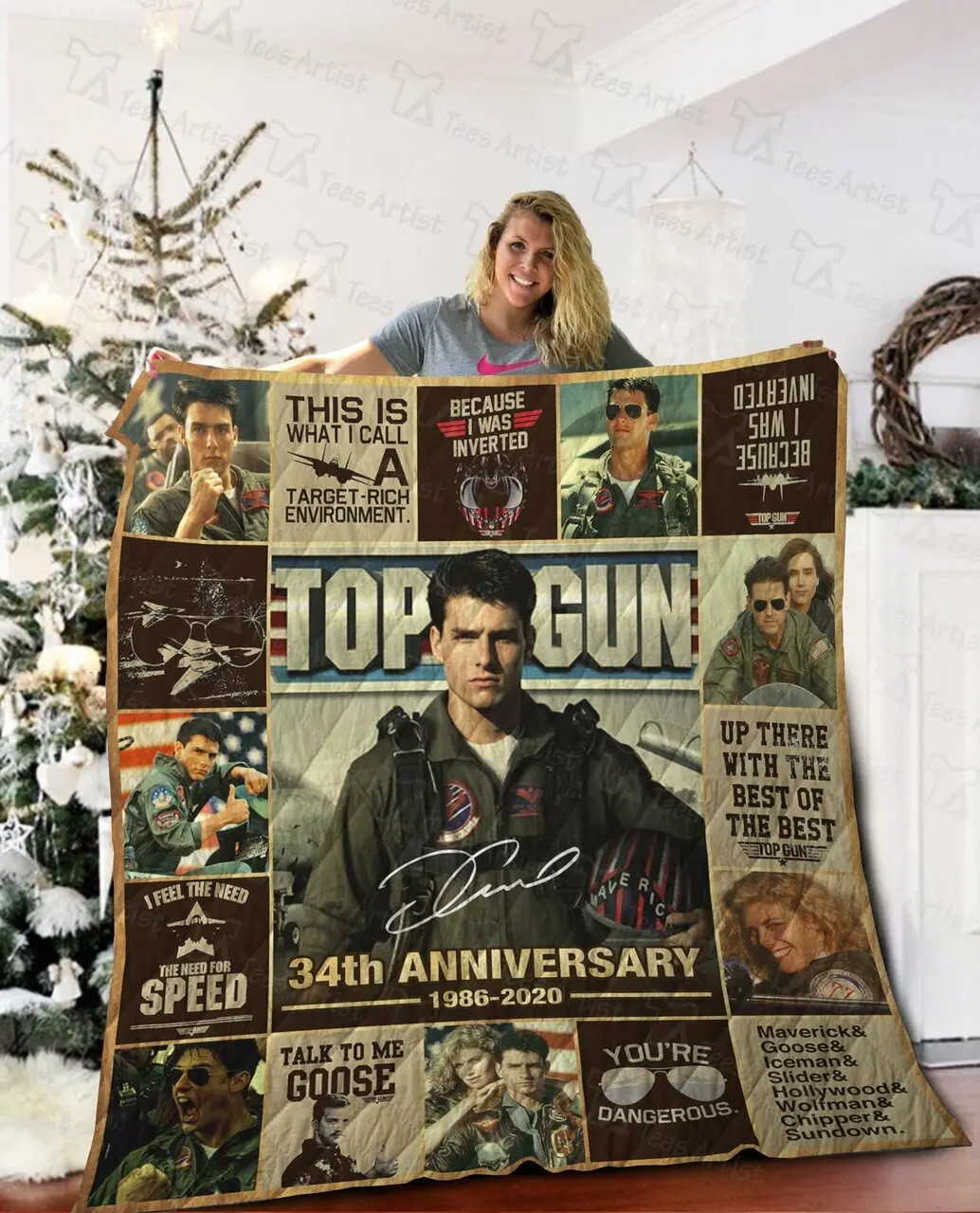 Top Gun Quilt Blanket and Home Decor