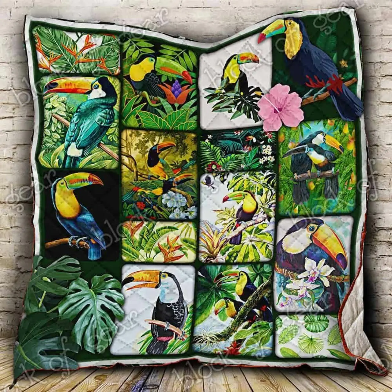 Toucan Bird Ah Quilt Derqrm and Home Decor