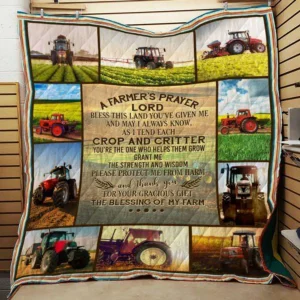 Tractor HUR8946 3D Customized Quilt 2307 and Home Decor