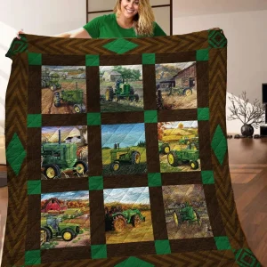 Tractor JFJ13903 3D Customized Quilt 2707 and Home Decor