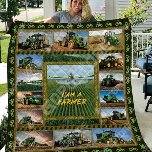Tractor Like 3D Personalized Customized Quilt Blanket 1087 and Home Decor