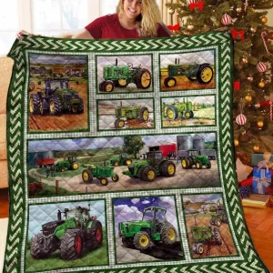 Tractors JFJ13910 3D Customized Quilt 2707 and Home Decor