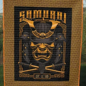 Traditional Fighter Samurai Ah Quilt Derqwj and Home Decor