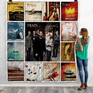 Train Singles Quilt Blanket Ver13 and Home Decor