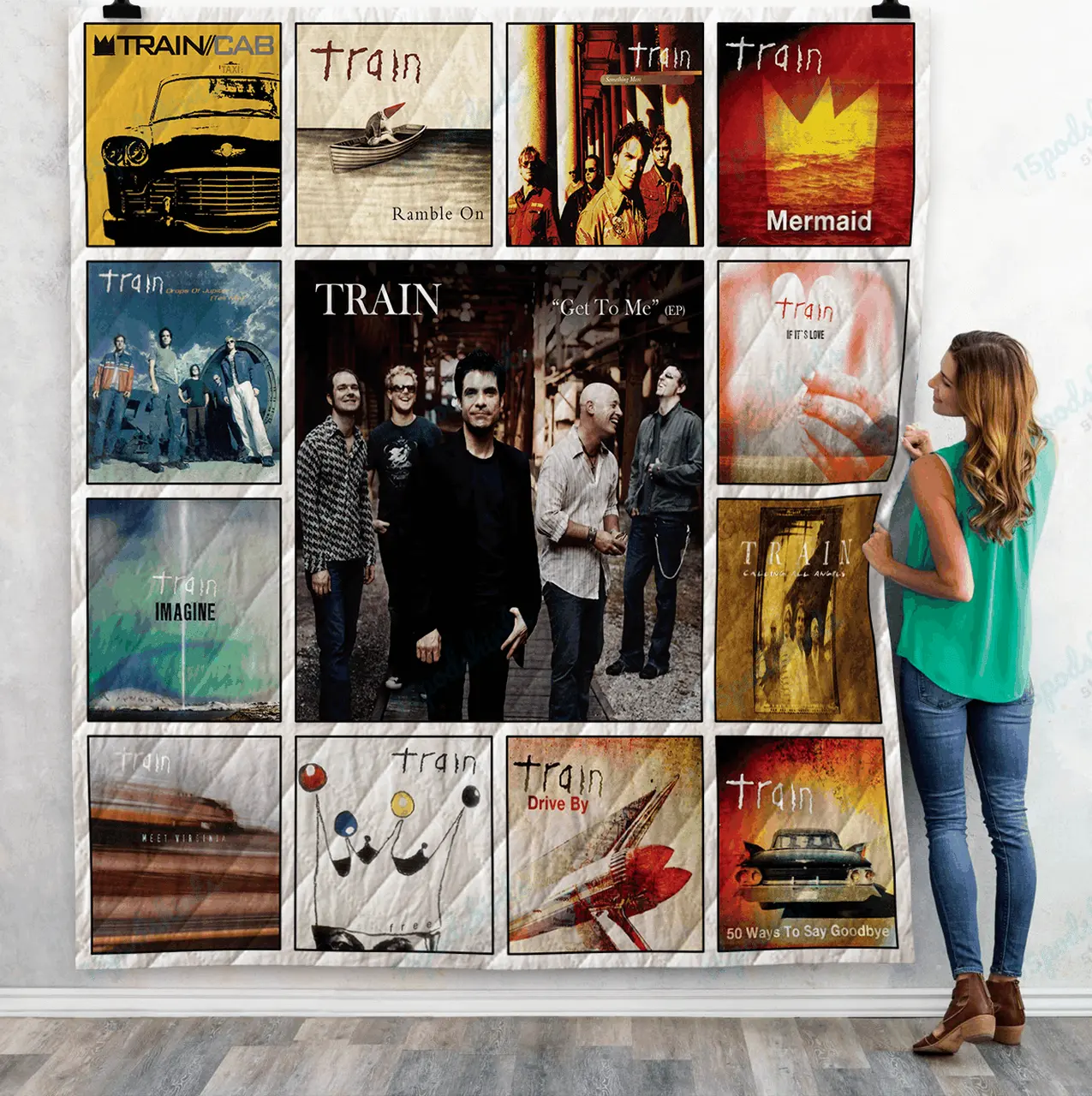 Train Singles Quilt Blanket Ver13 and Home Decor