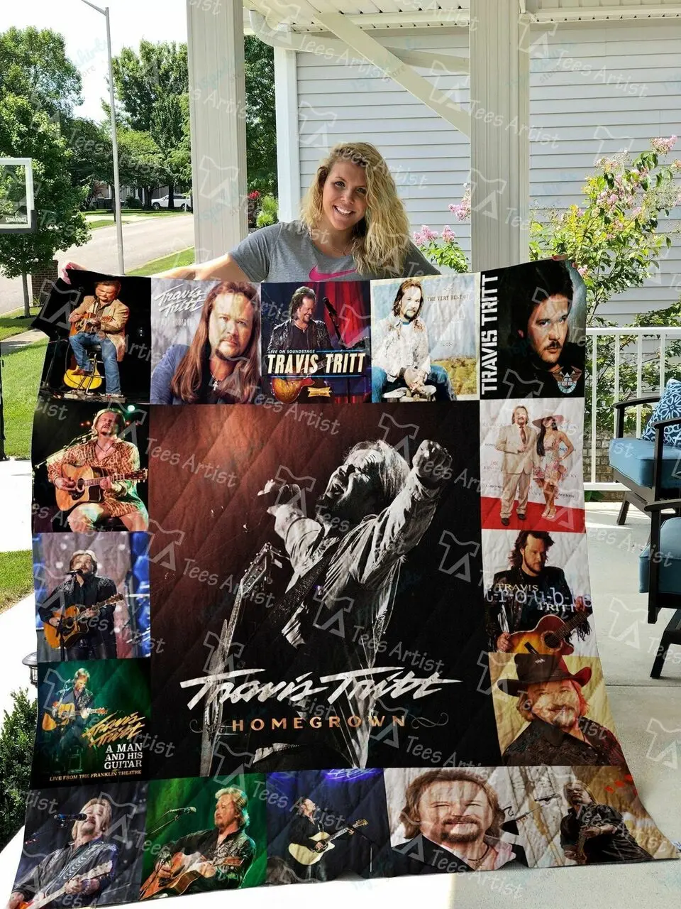Travis Tritt Quilt Blanket 01111 and Home Decor
