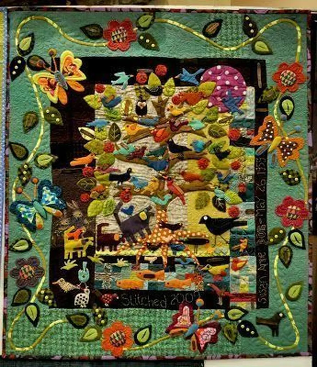 Tree And Birds Hur Quilt sr and Home Decor