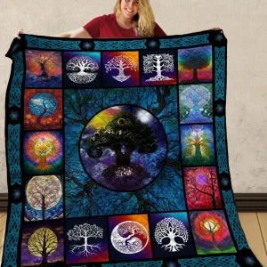 Tree O JFJ14001 3D Customized Quilt 2707 and Home Decor