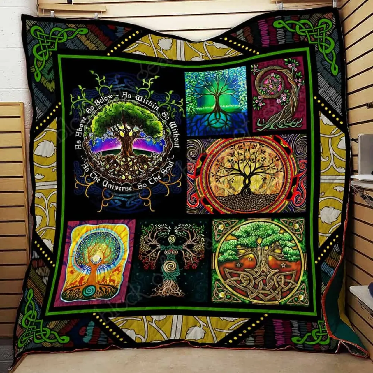 Tree Of Life Cl2100565Mdq Quilt Blanket and Home Decor