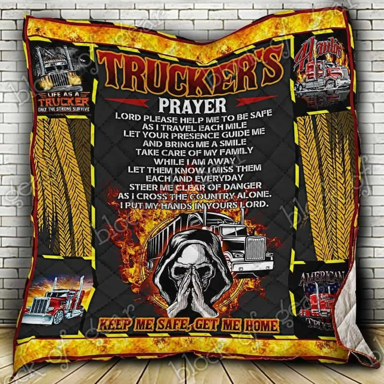 Trucker Hur Quilt hg and Home Decor