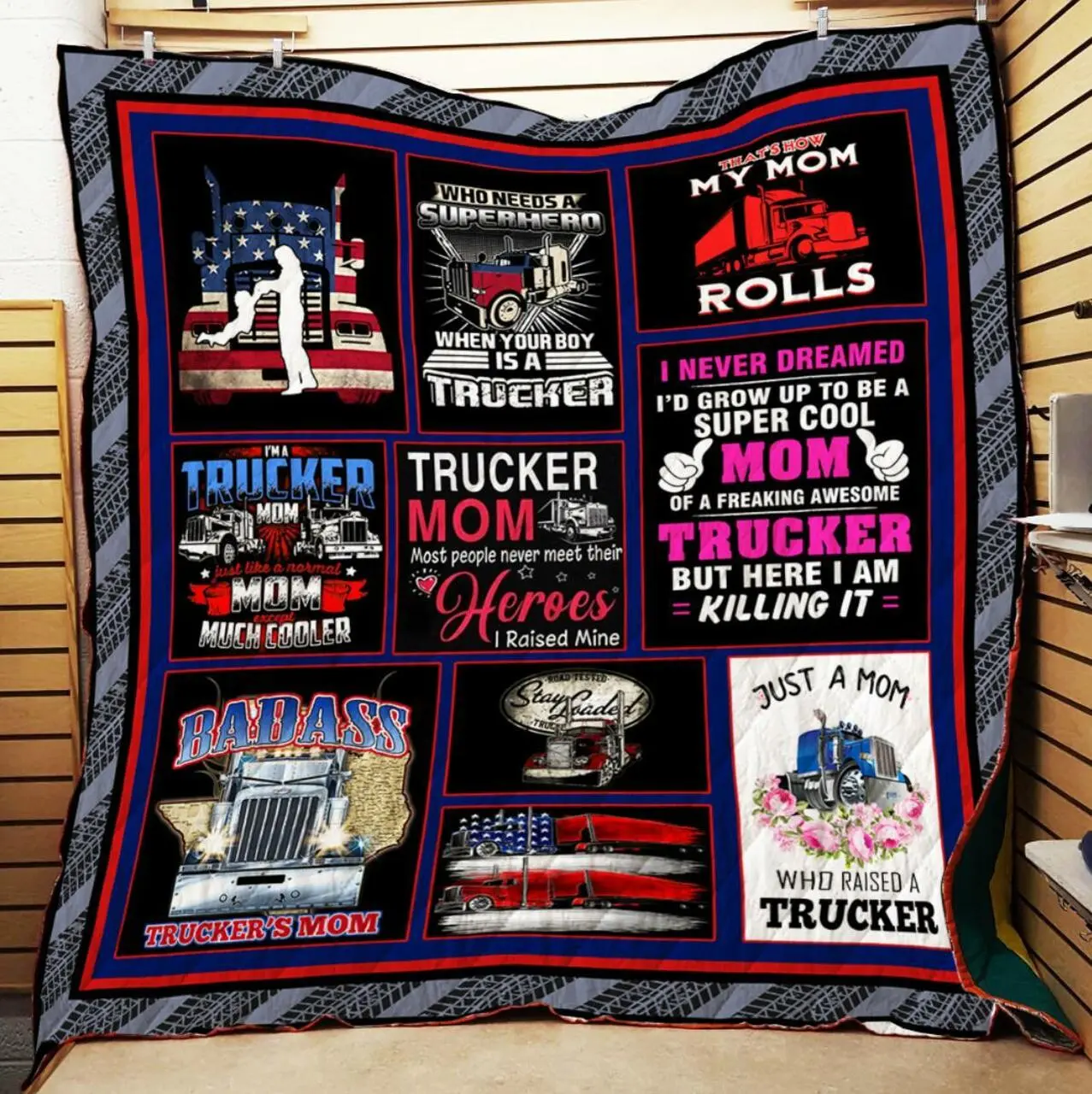 Trucker Mom Quilt and Home Decor