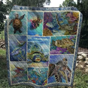 Turtle 1103 25 Quilt Blanket Quilt and Home Decor
