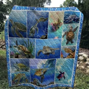 Turtle 1103 27 Quilt Blanket Quilt and Home Decor