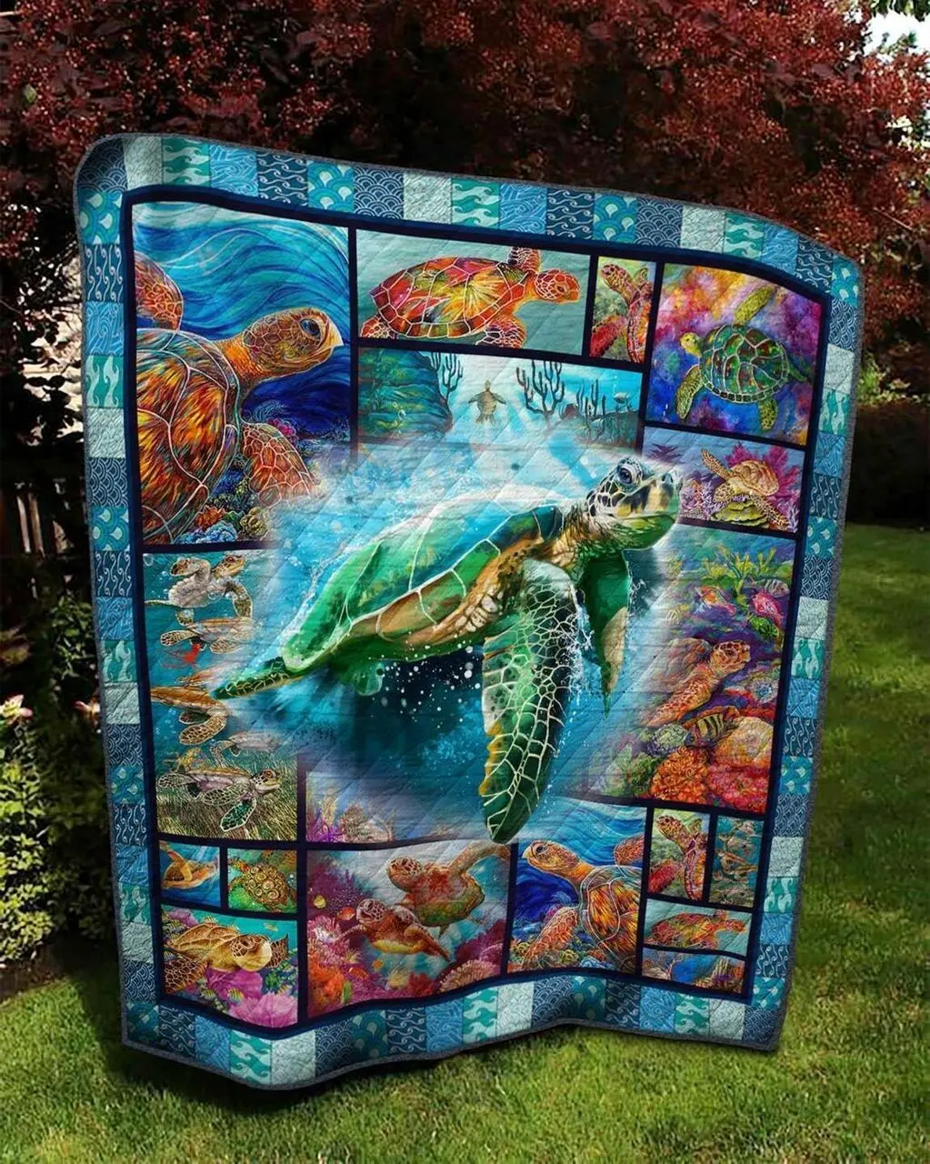 Turtle Ah Quilt Derqrq and Home Decor