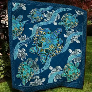 Turtle Blanket 3D Printing 00011 Quilt and Home Decor