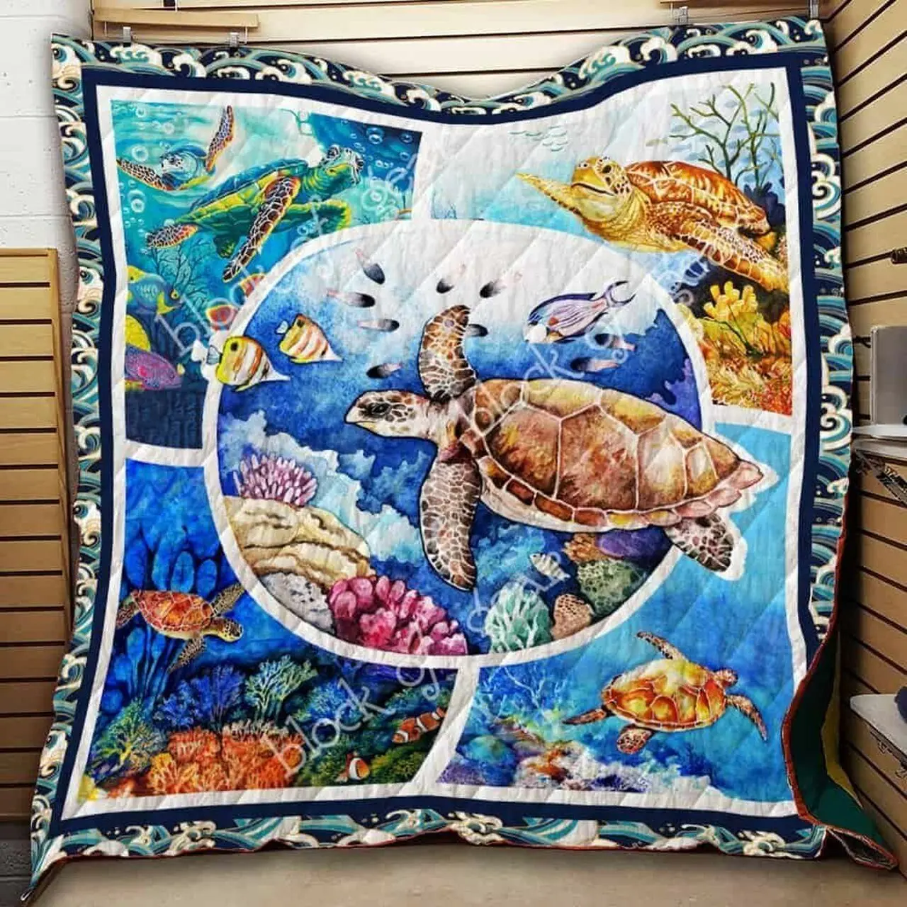 Turtle Cl2100578Mdq Quilt Blanket and Home Decor