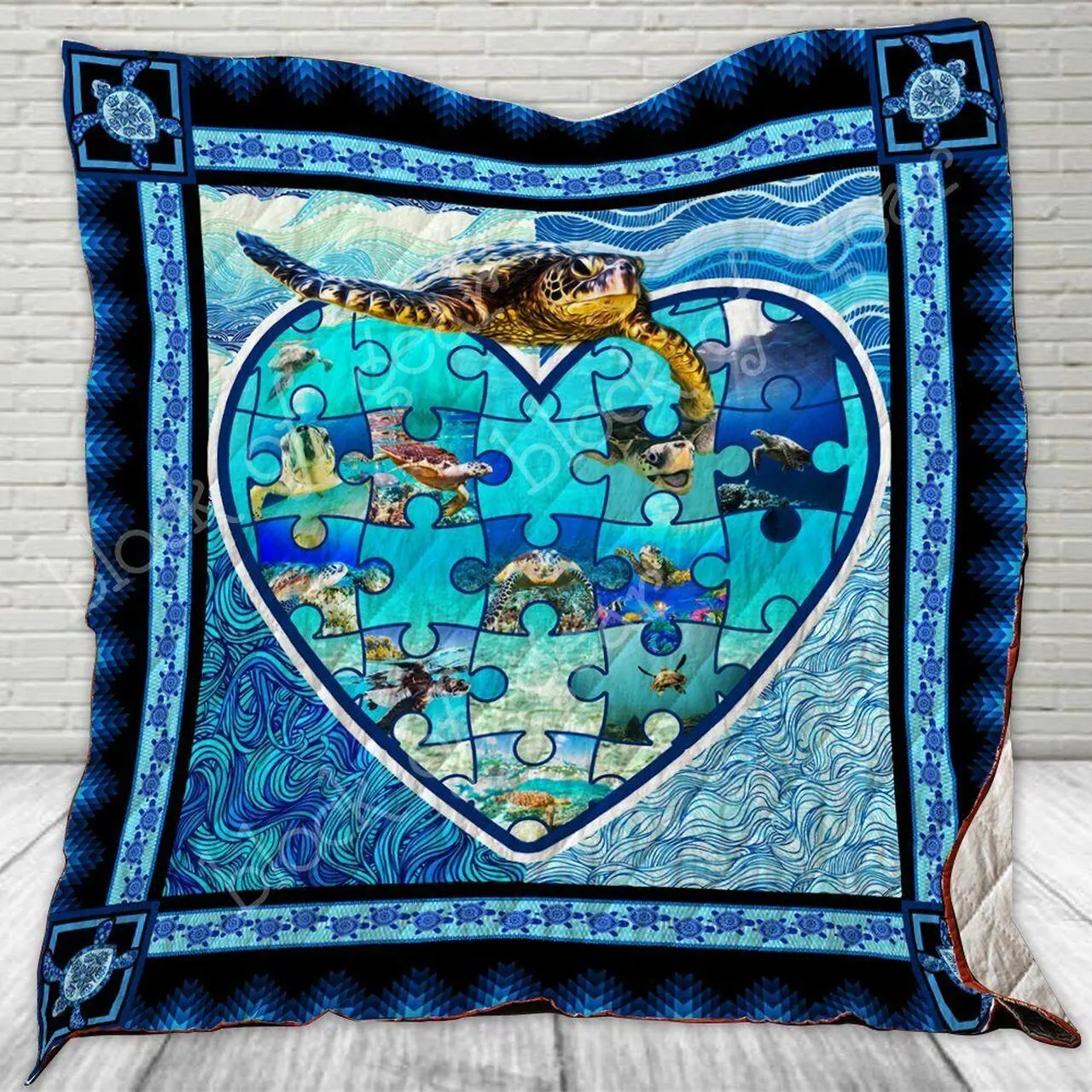 Turtle Cl280687 Quilt Blanket and Home Decor