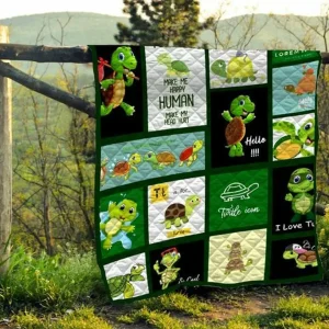 Turtle Clp280643 Quilt Blanket and Home Decor