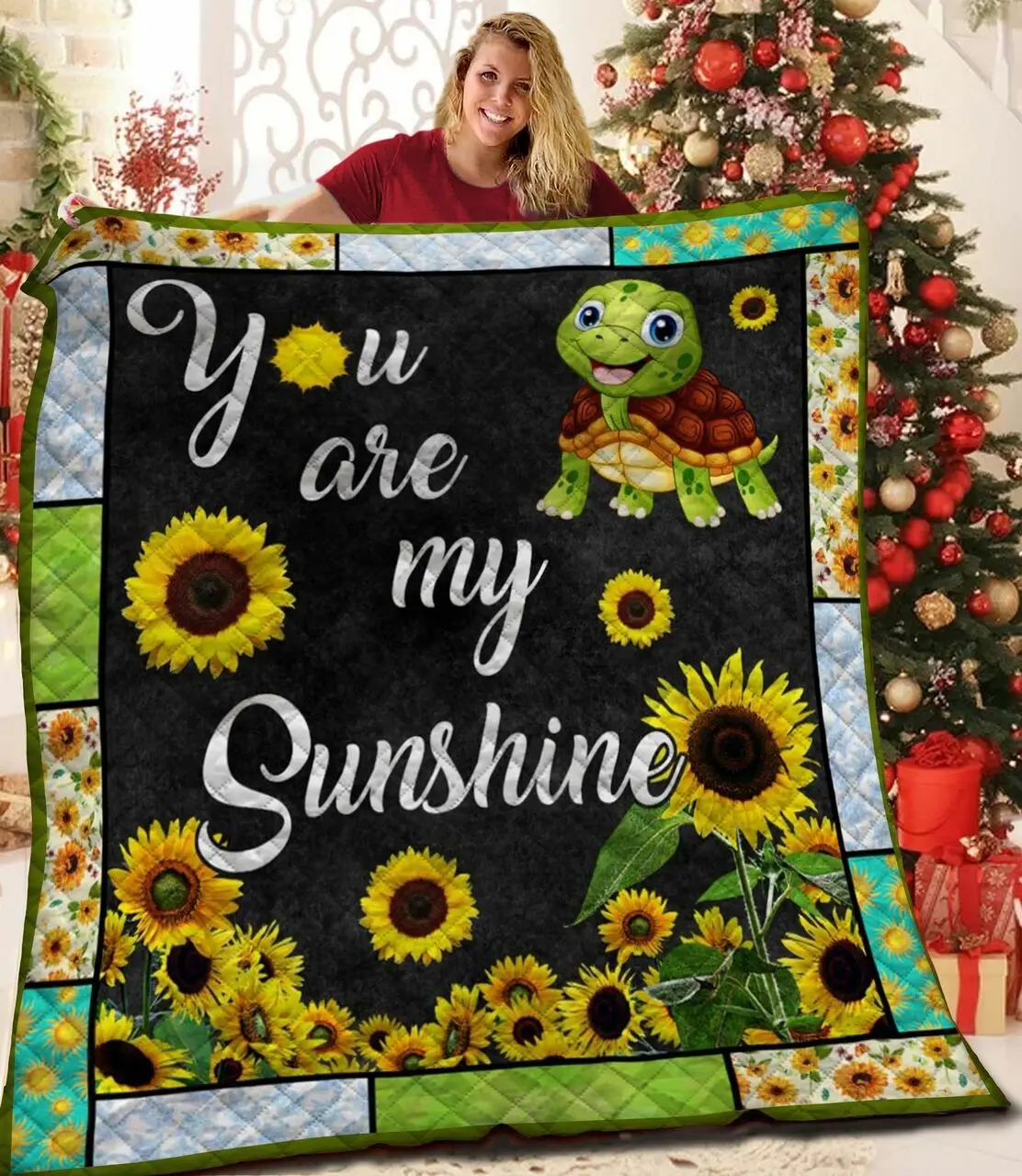 Turtle JFJ14248 3D Customized Quilt 2707 and Home Decor