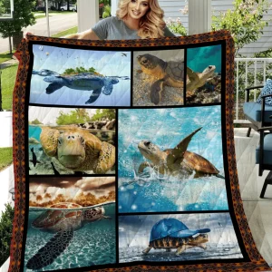 Turtle Quilt Blanket Dhc13123974Vt and Home Decor