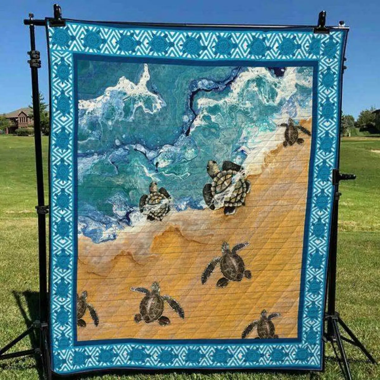 Turtle Quilt Blanket Ver 4 Quilt and Home Decor