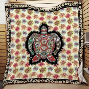 Turtle Quilt Q2002-09 V1 and Home Decor