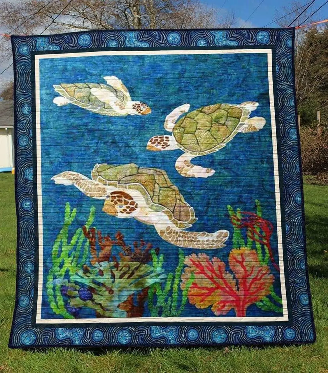 Turtle Tu080701A Tbg Quilt Blanket and Home Decor