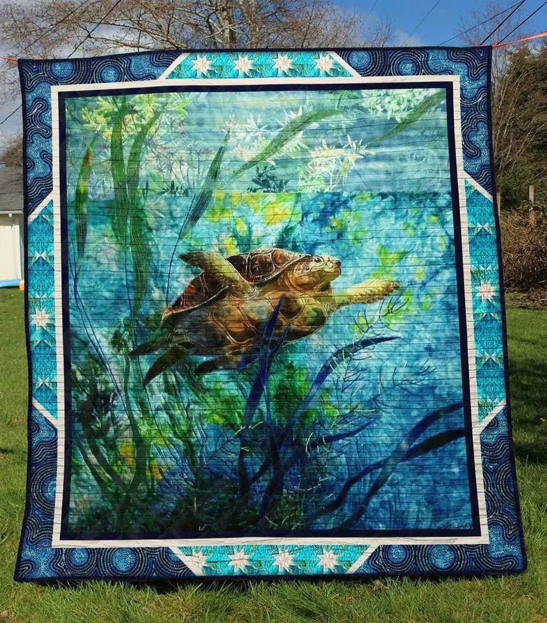Turtle Tu090701A Quilt Blanket and Home Decor