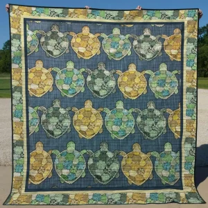 Turtle Tu120702A Quilt Blanket and Home Decor